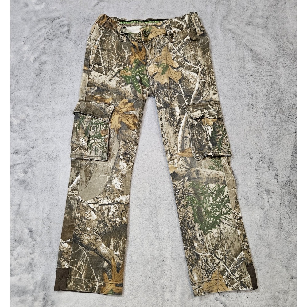 REALTREE Cargo Camo Hunting Pants Youth Size S 6/7